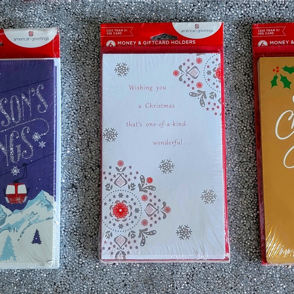 Christmas money and gift card holders
